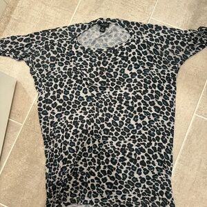 Lavish by Heidi Klum Maternity Chic Leopard Print Women's Maternity Top